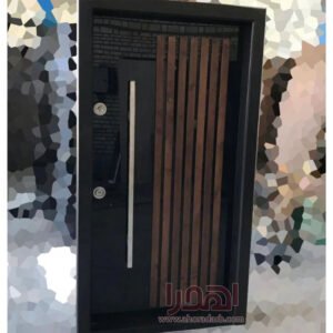 درب ضد سرقت لوکس طرح شیشه و ترمو وود کد Z-7103