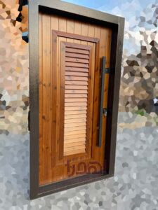 درب ضد سرقت ترمو وود طرح برجسته مدرن کد TR-80
