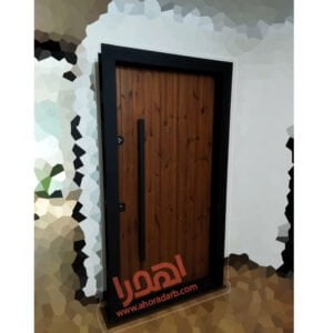 درب ضد سرقت ترمو وود مناسب فضای باز طرح مدرن کد TR-50