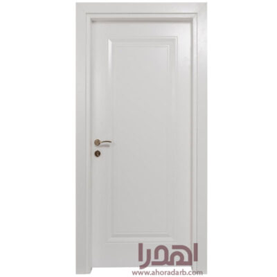 درب اتاقی سفید روکش pvc طرح cnc کد M-980
