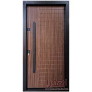 درب ضد سرقت قهوه ای روکش pvc کد Z-7097