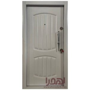 درب ضد سرقت فلزی کلاسیک سفید کد ZF-131