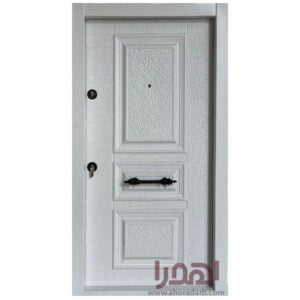درب ضد سرقت فلزی سفید کلاسیک کد ZF-134