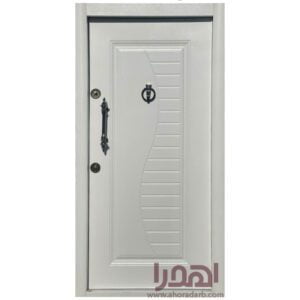 درب ضد سرقت فلزی سفید کلاسیک کد ZF-135