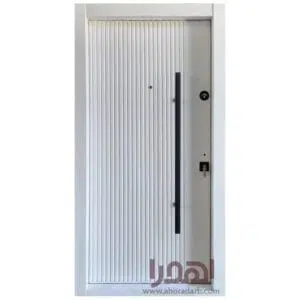 درب ضد سرقت فلزی سفید مدرن کد ZF-136