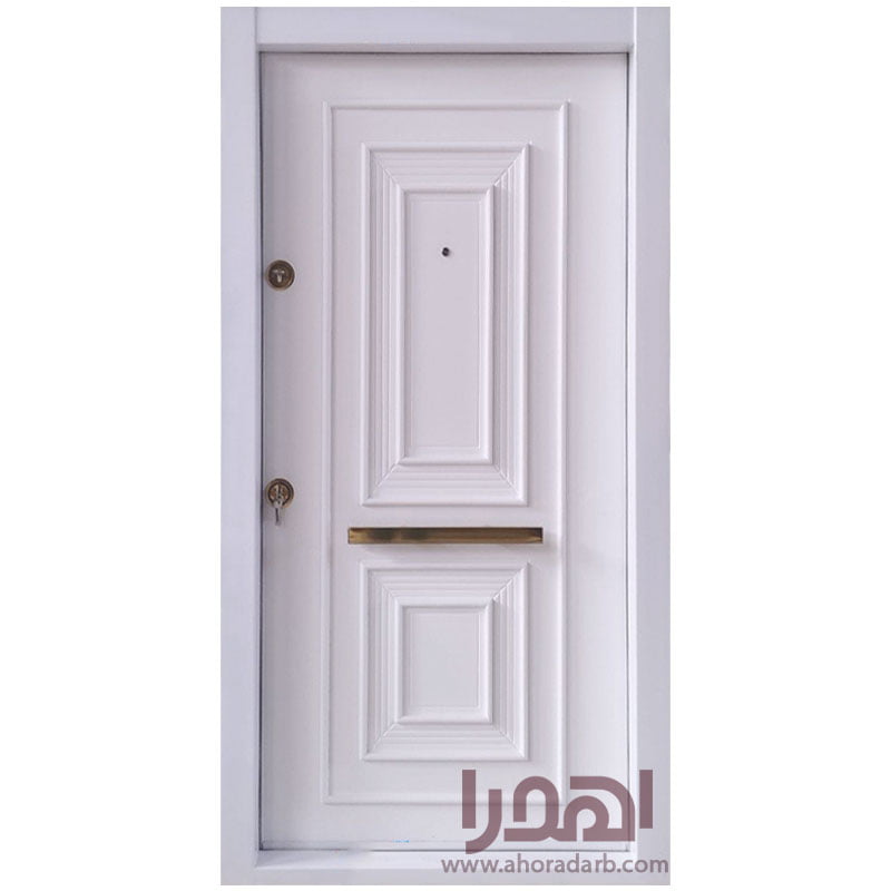 درب ضد سرقت سفید مدرن برجسته کد Z-7119