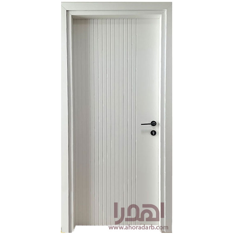 درب اتاقی سفید رنگ پوششی طرح cnc کد M-950