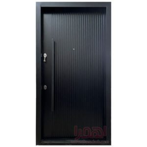 درب ضد سرقت مشکی طرح cnc مدرن کد Z-7042