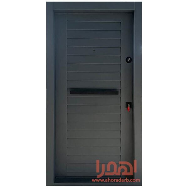 درب ضد سرقت فلزی مدرن رنگ طوسی کد ZF-112