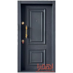 درب ضد سرقت فلزی طرح دو قاب لوکس کد ZF-113