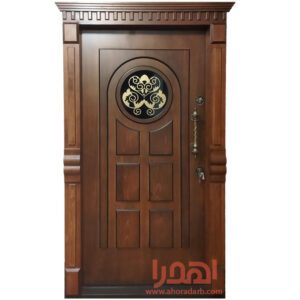 درب ضد سرقت لوکس برجسته با روکوب تاجدار کد Z-7060