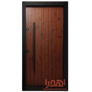 درب ضد سرقت ترمو وود مناسب فضای باز طرح مدرن کد TR-50