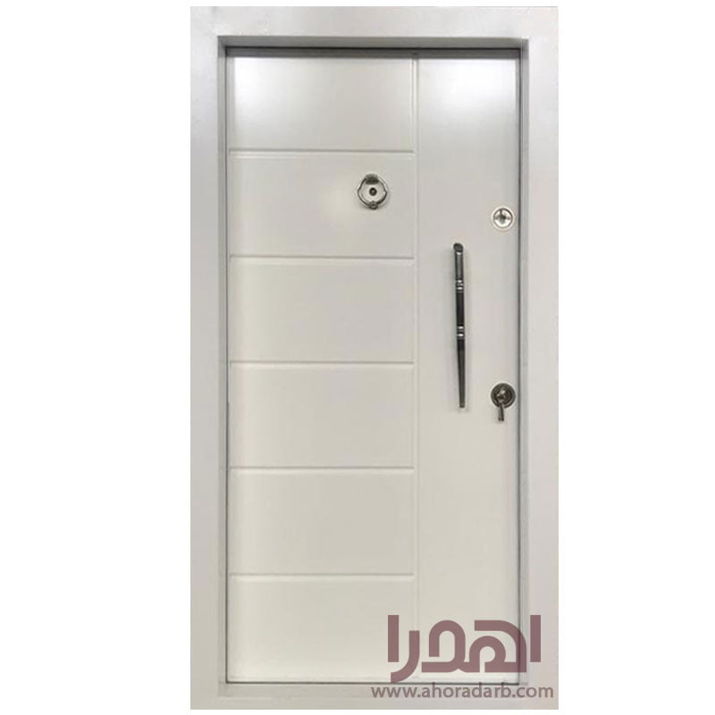 درب ضد سرقت سفید طرح cnc کد Z-7015