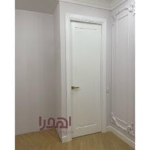 درب اتاق خواب سفید مدرن تک قاب کد M-7010