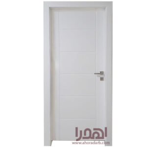 درب اتاقی سفید رنگ پوششی طرح cnc کد M-990
