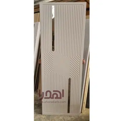 درب اتاق مدرن استیل دودی روکش سوپرمات بژ کد M-4060