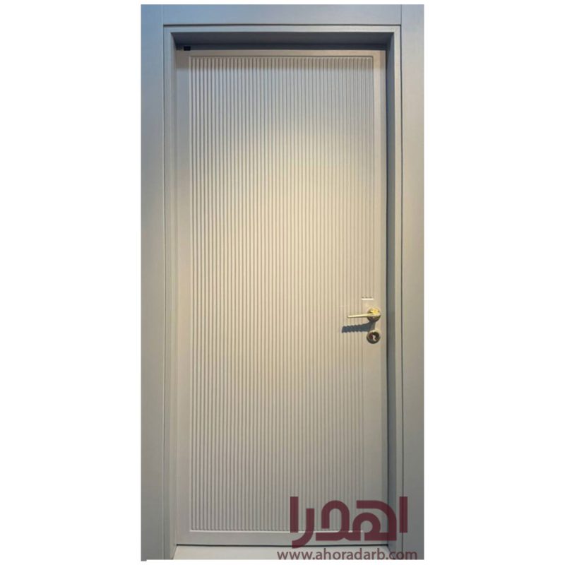 درب اتاق خواب مدرن روکش سوپرمات طوسی روشن کد P-700