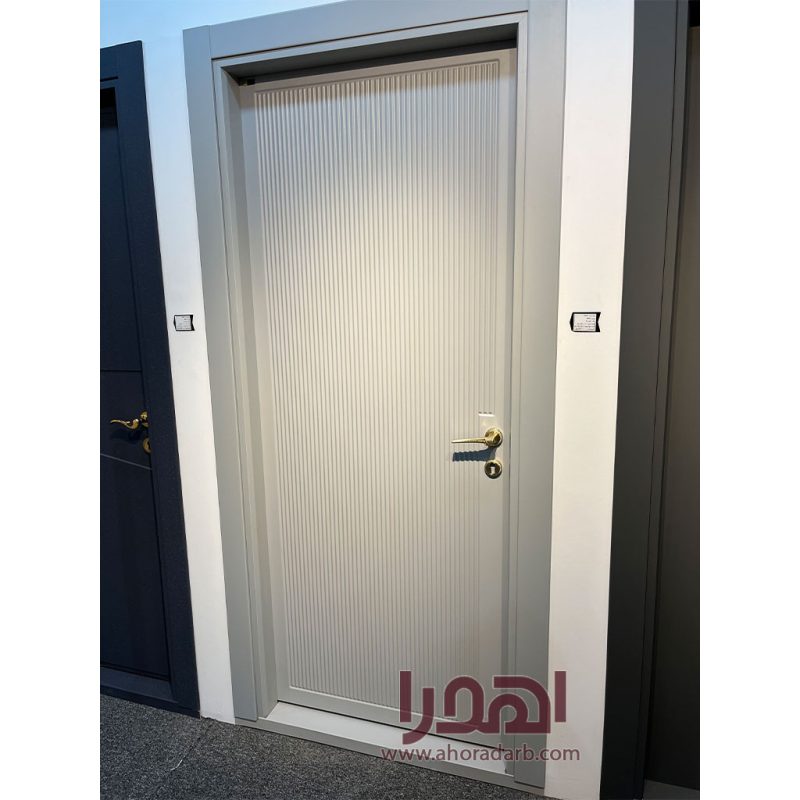 درب اتاق خواب مدرن روکش سوپرمات طوسی روشن کد P-700