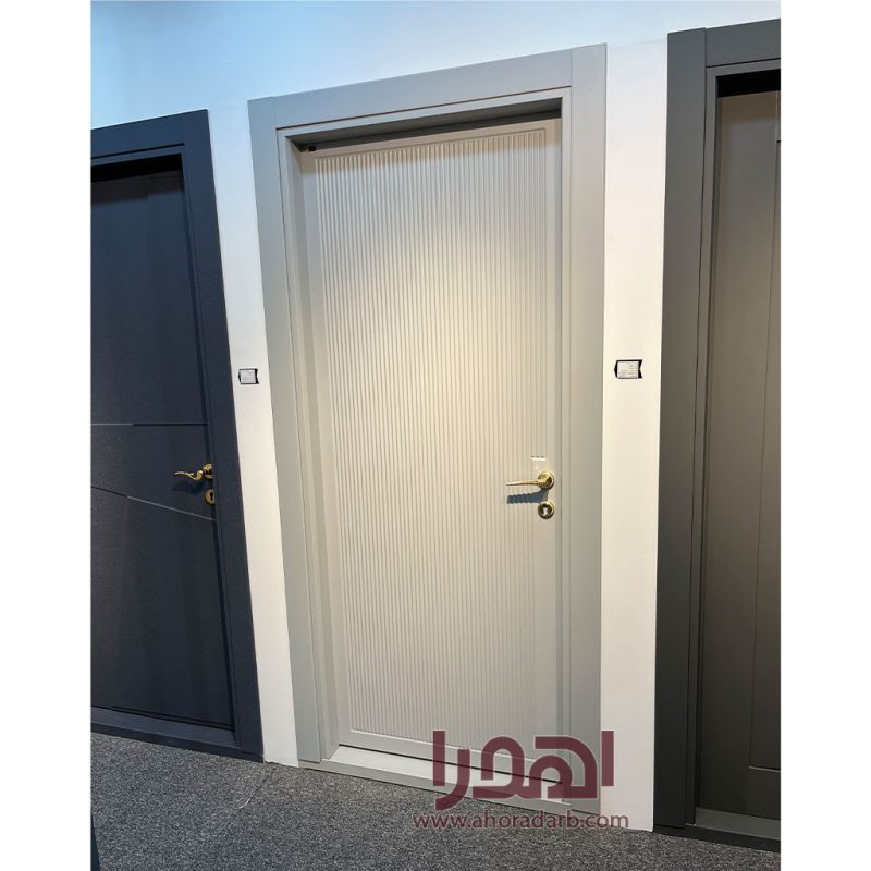 درب اتاق خواب مدرن روکش سوپرمات طوسی روشن کد P-700