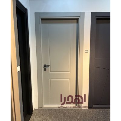 درب داخلی مدرن روکش سوپرمات طوسی روشن کد P-730