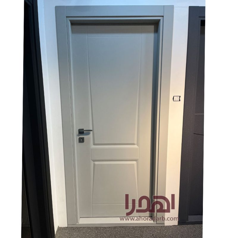 درب داخلی مدرن روکش سوپرمات طوسی روشن کد P-730