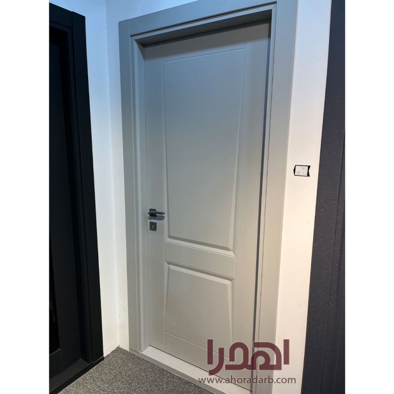 درب داخلی مدرن روکش سوپرمات طوسی روشن کد P-730