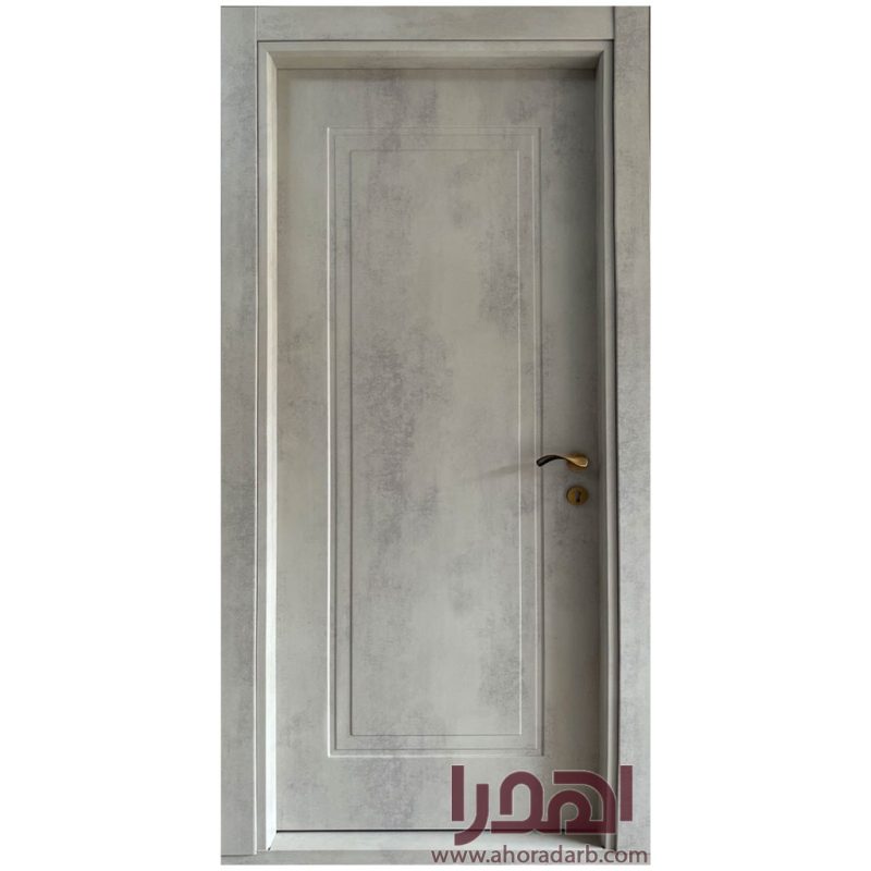 درب اتاق خواب لوکس روکش پتینه طوسی کد P-710