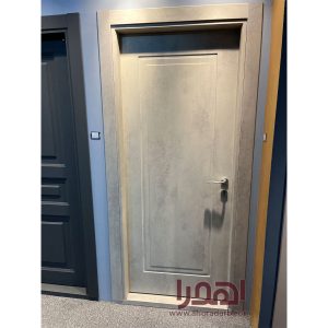 درب اتاق خواب لوکس روکش پتینه طوسی کد P-710
