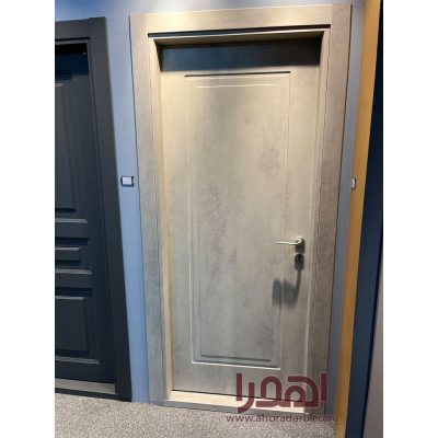 درب اتاق خواب لوکس روکش پتینه طوسی کد P-710
