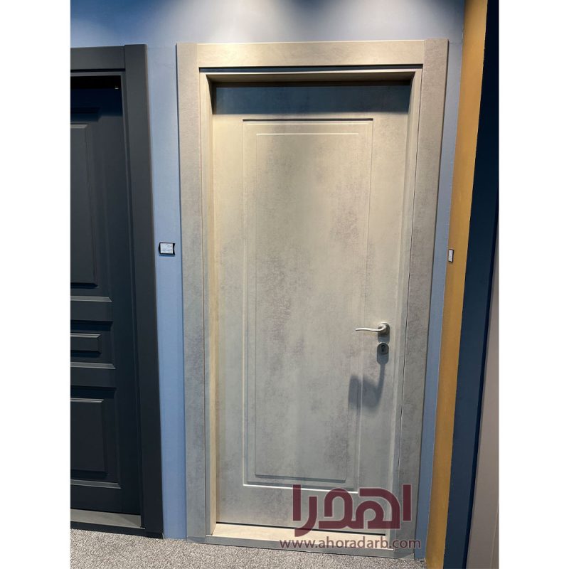 درب اتاق خواب لوکس روکش پتینه طوسی کد P-710