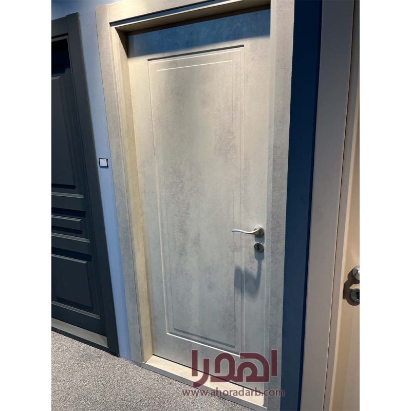 درب اتاق خواب لوکس روکش پتینه طوسی کد P-710