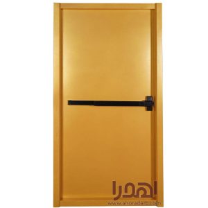 درب ضد حریق فلزی زرد با تائیدیه آتش نشانی کد H-90