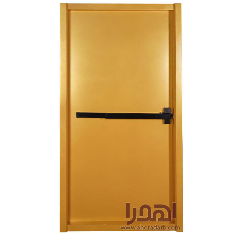 درب ضد حریق فلزی زرد با تائیدیه آتش نشانی کد H-90