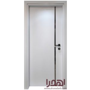درب اتاق مدرن روکش سوپرمات سفید و پلکسی مشکی کد P-720