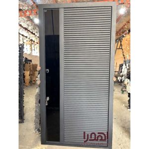 درب ضد سرقت ترک ترکیبی فلز و شیشه سکوریت کد Z-7179