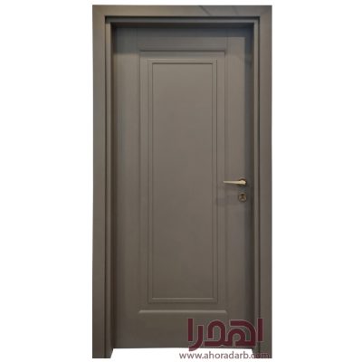 درب اتاق نئوکلاسیک روکش شنی خاکستری کد P-680