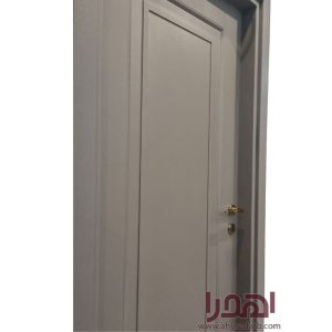 درب اتاق نئوکلاسیک روکش شنی خاکستری کد P-680